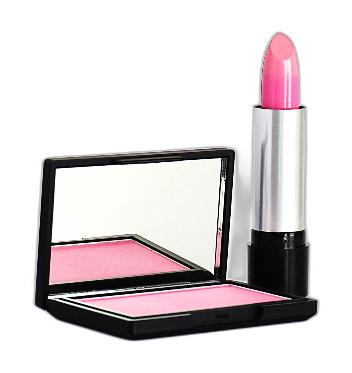 Rouge à lèvres et poudre compacte